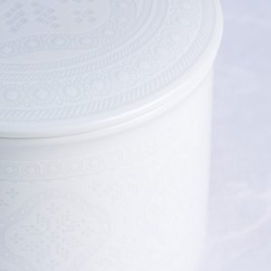 Telerosa - Tradisjon Hvit stort smykkeskrin i porselen